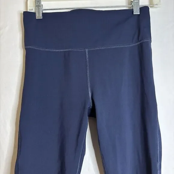 Athleta Ultimate Stash Pocket 7/8 Tight Navy Blue Size Small Stretch Active - Picture 2 of 12